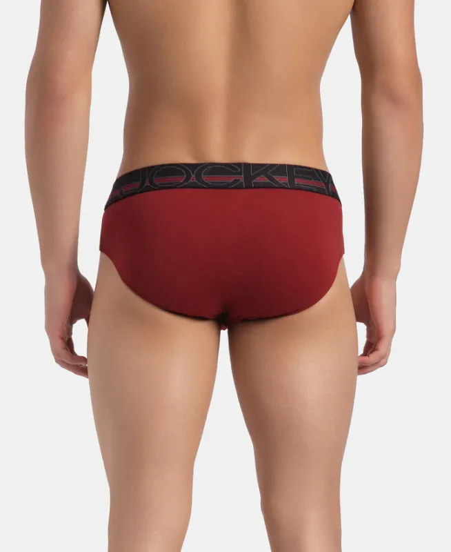 #US14 Super Combed Cotton Solid Brief with Ultrasoft Waistband Menswear