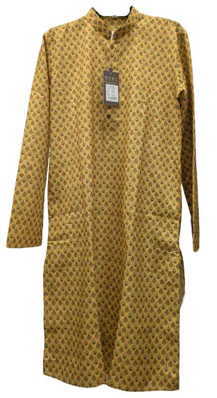 HU - Handcrafted Uniquely
Ethnic Motifs Design Premium Cotton And Silk Kurta With Pyjamas Menswear