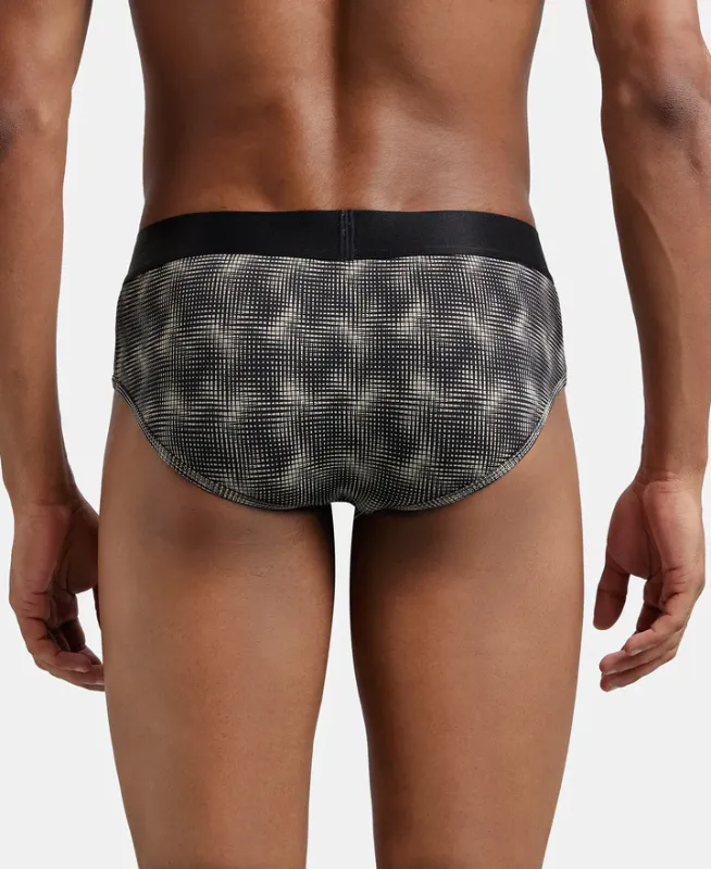 #IC29 Tactel Microfiber Elastane Stretch Printed Brief with Moisture Move Properties Menswear