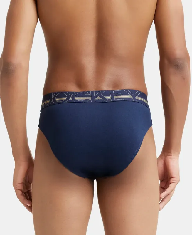 #US17 Super Combed Cotton Rib Solid Brief with Ultrasoft Waistband Menswear