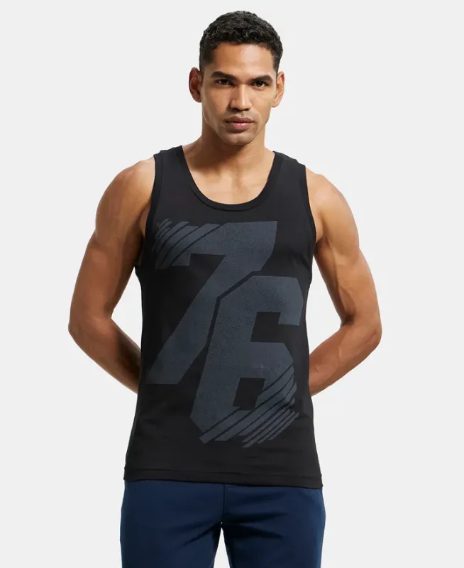 #9928 Super Combed Cotton Rich Graphic Printed Tank Top Menswear