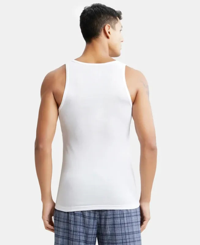 #IC13 Tencel Micro Modal Cotton Rib Sleeveless Vest with Extended Length Menswear