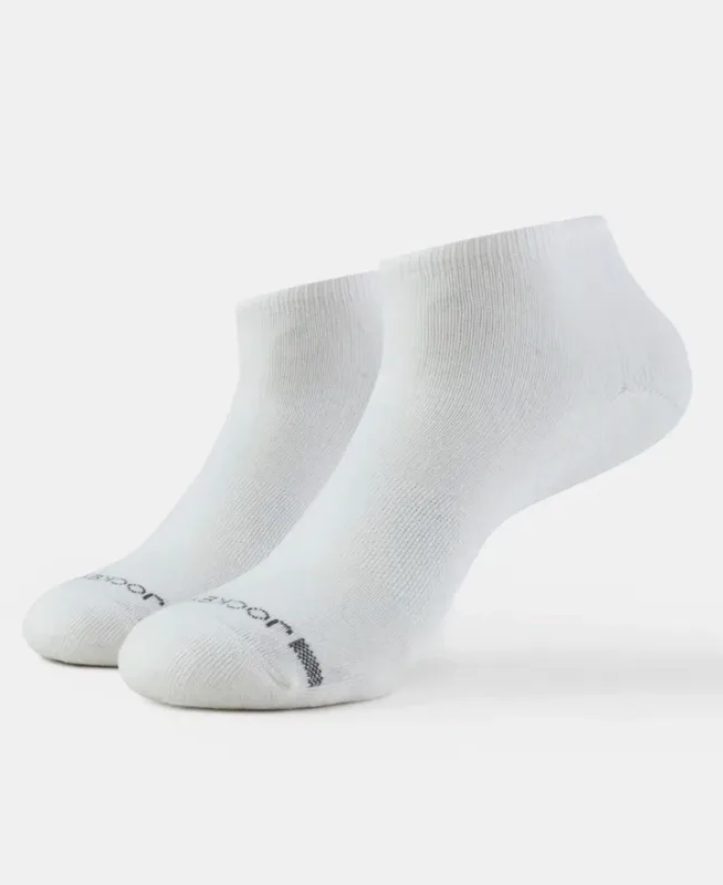 #7605 Compact Cotton Elastane Stretch Low Show Socks with StayFresh Treatment Menswear Accessories