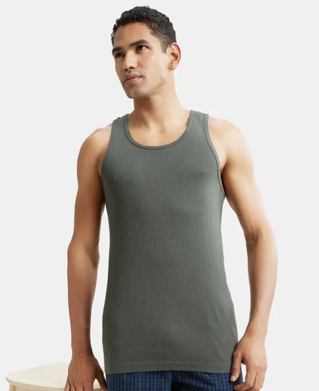 #9922 Super Combed Cotton Rib Round Neck with Racerback Gym Vest Menswear
