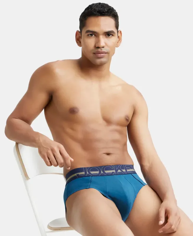 #US14 Super Combed Cotton Solid Brief with Ultrasoft Waistband Menswear