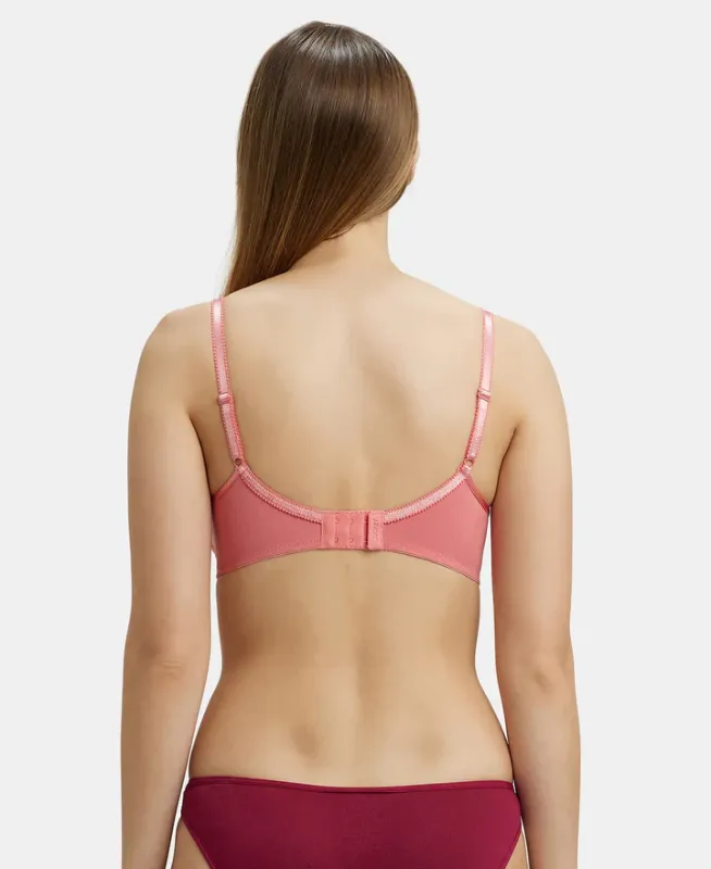 Wirefree Non Padded Super Combed Cotton Elastane Stretch Medium Coverage Cross Over Everyday Bra #1242 Women