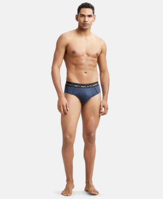 #US14 Super Combed Cotton Solid Brief with Ultrasoft Waistband Menswear