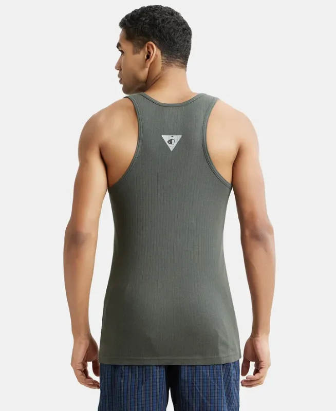 #9922 Super Combed Cotton Rib Round Neck with Racerback Gym Vest Menswear