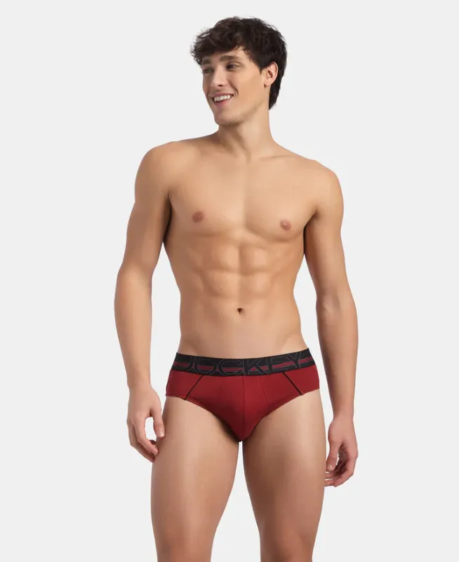 #US14 Super Combed Cotton Solid Brief with Ultrasoft Waistband Menswear