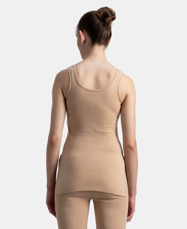 #2547 Super Warm Super Combed Cotton Rich Brushed Fabric Thermal Tank Top with StayWarm Technology Women