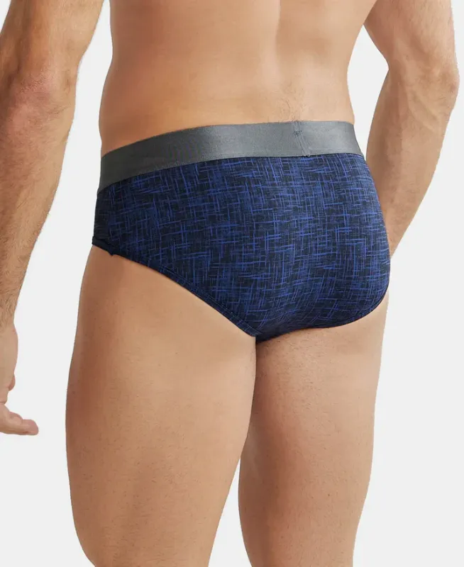 #IC29 Tactel Microfiber Elastane Stretch Printed Brief with Moisture Move Properties Menswear
