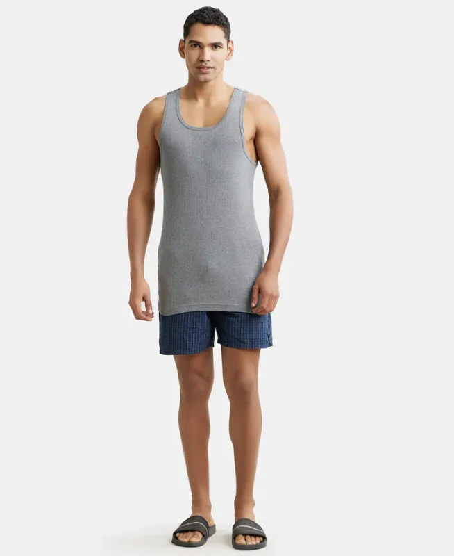 #9922 Super Combed Cotton Rib Round Neck with Racerback Gym Vest Menswear