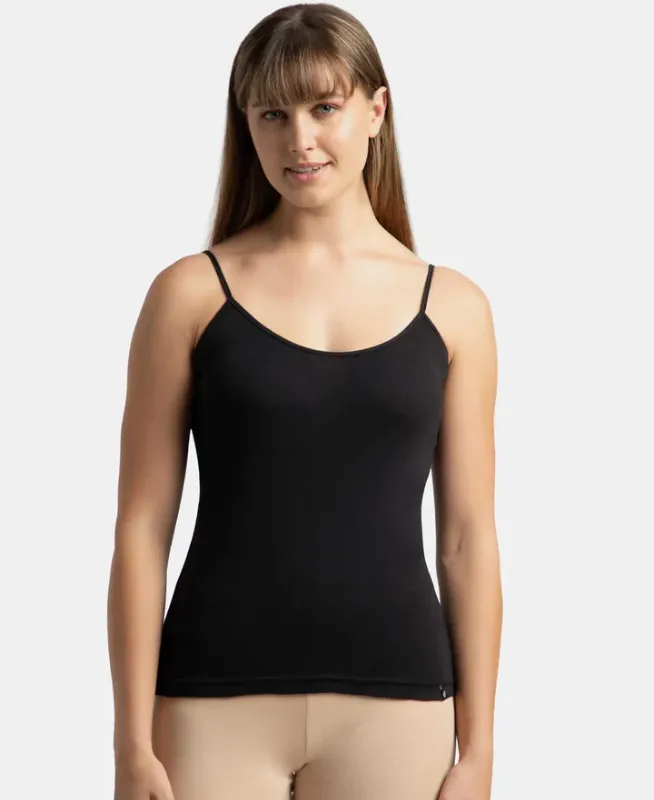 Super Combed Cotton Rib Camisole with Adjustable Straps and StayFresh Treatment #1487 Women