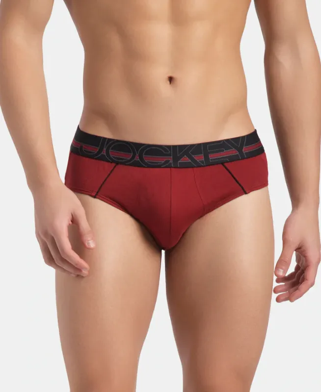 #US14 Super Combed Cotton Solid Brief with Ultrasoft Waistband Menswear