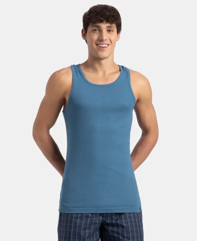 #9922 Super Combed Cotton Rib Round Neck with Racerback Gym Vest Menswear