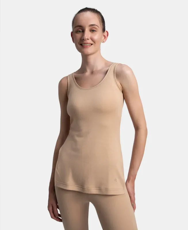 #2547 Super Warm Super Combed Cotton Rich Brushed Fabric Thermal Tank Top with StayWarm Technology Women