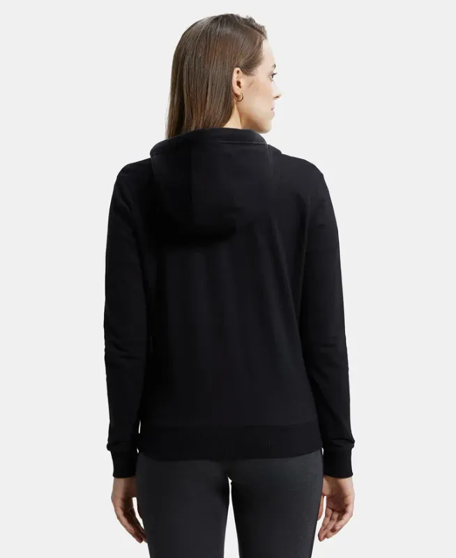 Super Combed Cotton French Terry Fabric Hoodie Jacket with Side Pockets #AW30 Women