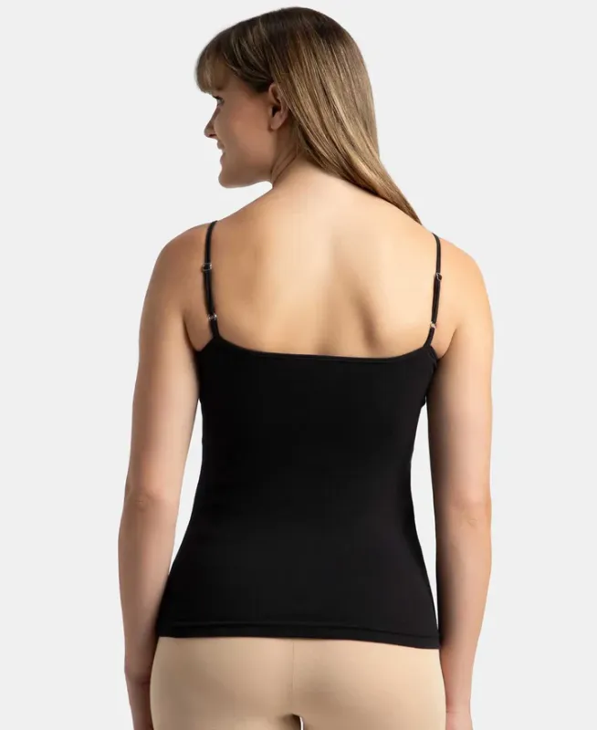 Super Combed Cotton Rib Camisole with Adjustable Straps and StayFresh Treatment #1487 Women
