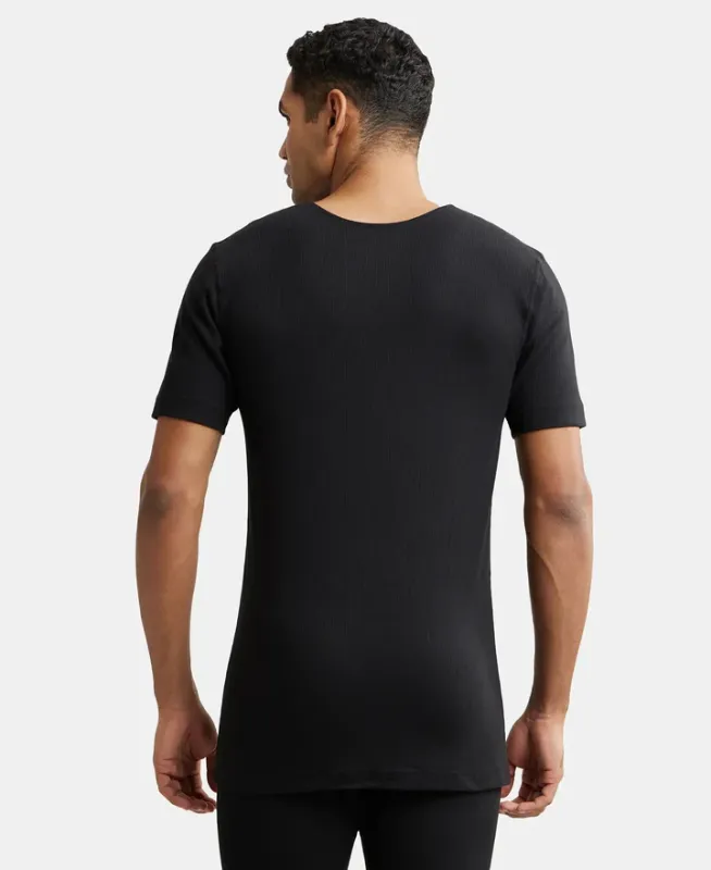 #2400 Super Combed Cotton Rich Half Sleeved Thermal Undershirt with StayWarm Technology Menswear