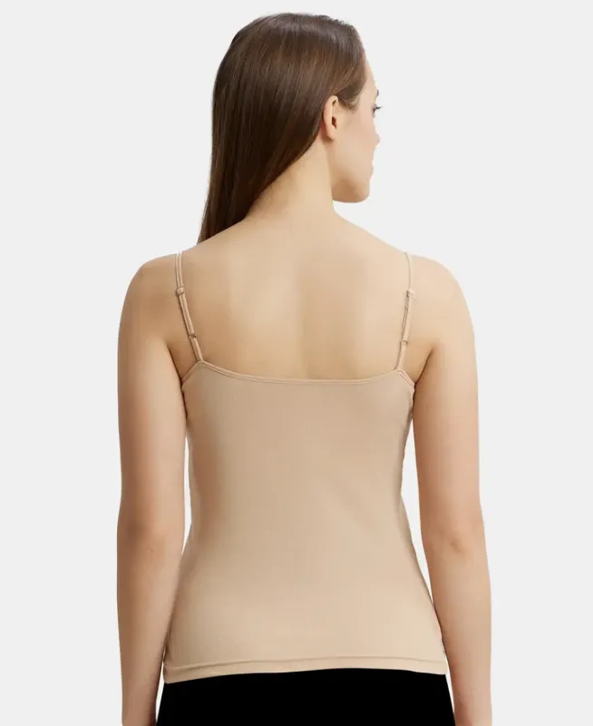 Super Combed Cotton Rib Camisole with Adjustable Straps and StayFresh Treatment #1487 Women