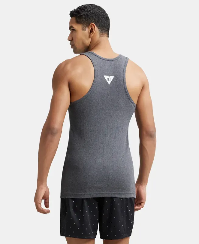 #9922 Super Combed Cotton Rib Round Neck with Racerback Gym Vest Menswear