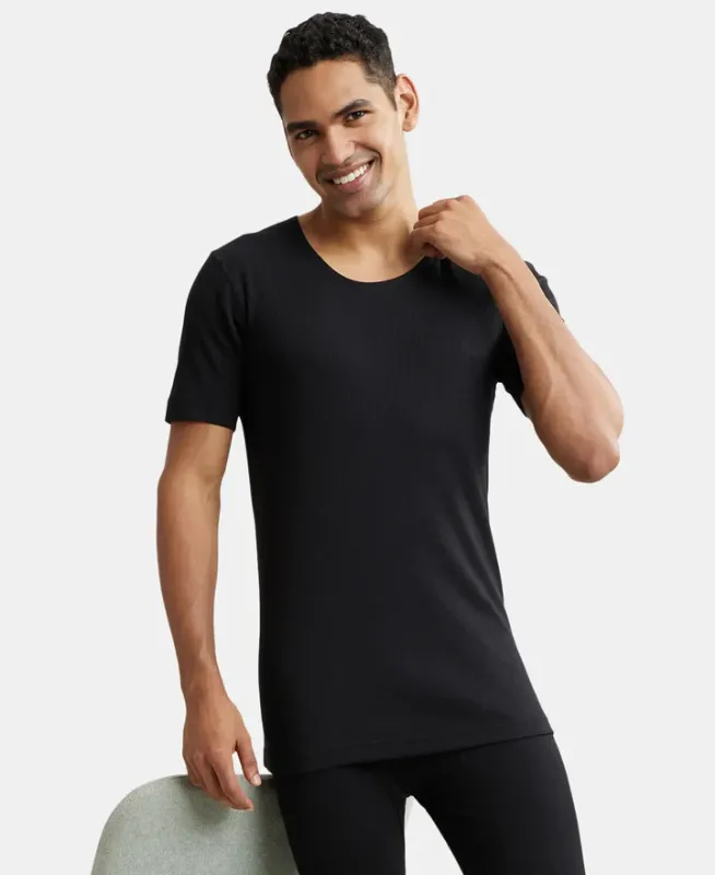 #2400 Super Combed Cotton Rich Half Sleeved Thermal Undershirt with StayWarm Technology Menswear