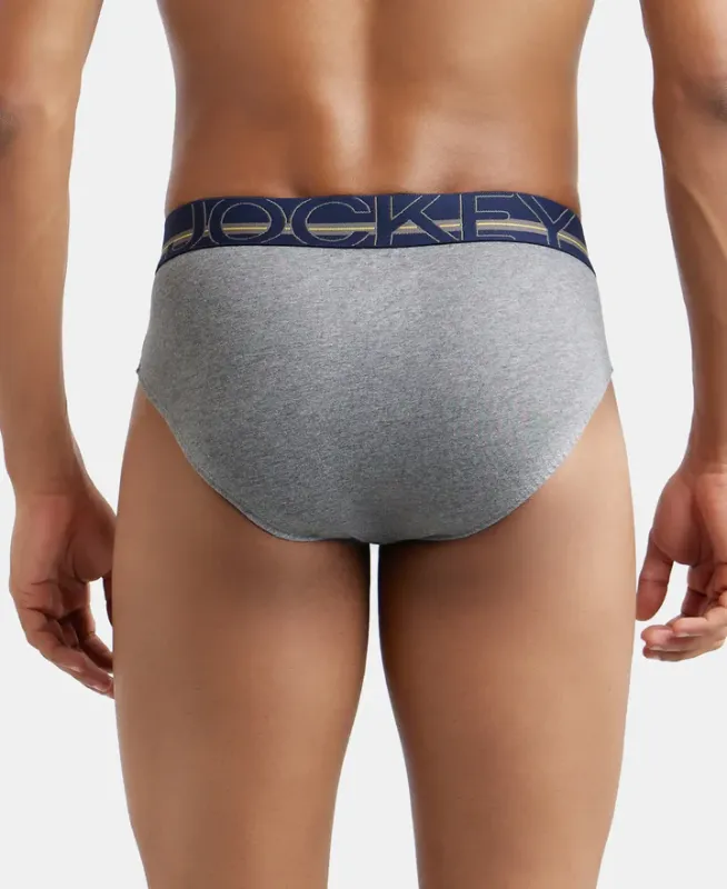 #US14 Super Combed Cotton Solid Brief with Ultrasoft Waistband Menswear