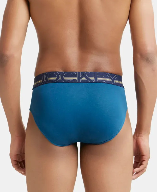 #US14 Super Combed Cotton Solid Brief with Ultrasoft Waistband Menswear