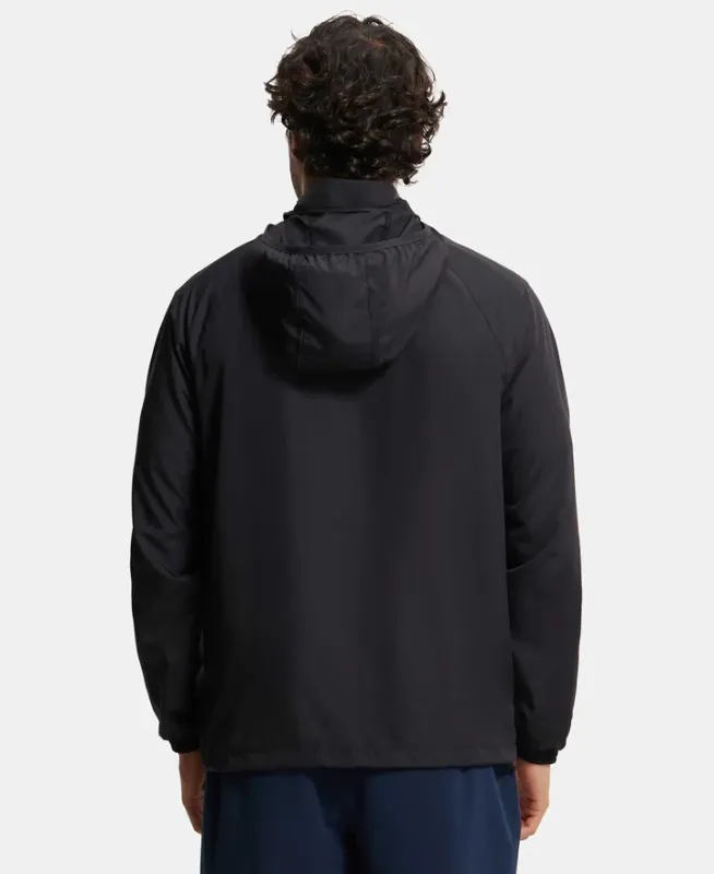 #MV40 Microfiber Water Resistant Convertible Hoodie Jacket  Menswear