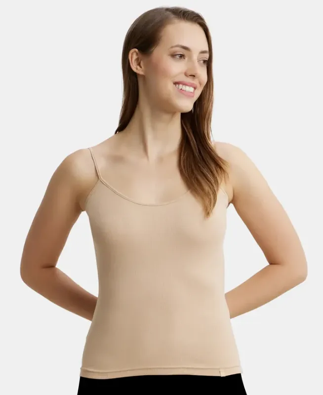 Super Combed Cotton Rib Camisole with Adjustable Straps and StayFresh Treatment #1487 Women