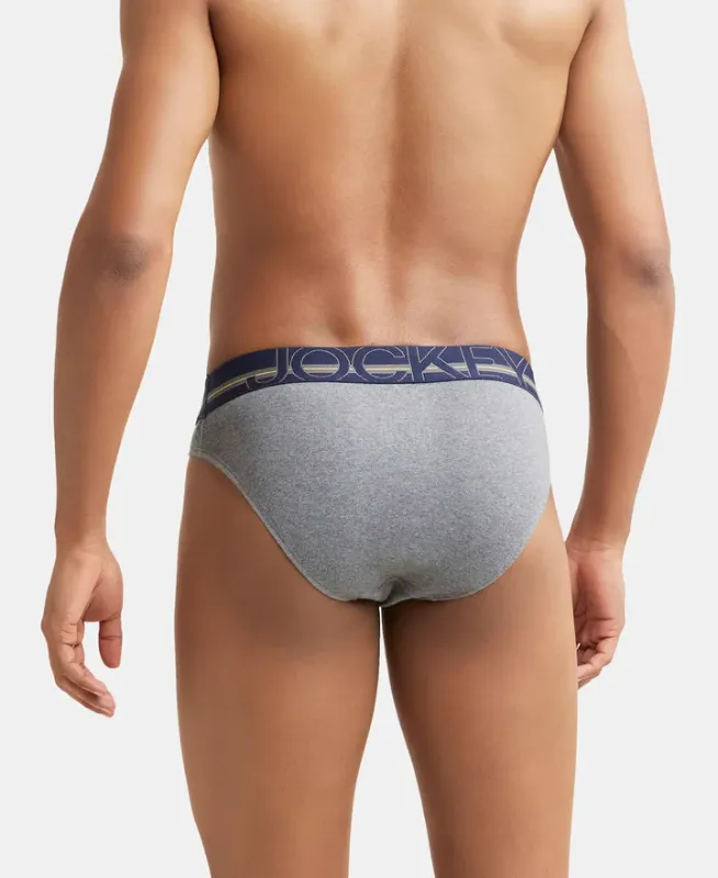#US17 Super Combed Cotton Rib Solid Brief with Ultrasoft Waistband Menswear