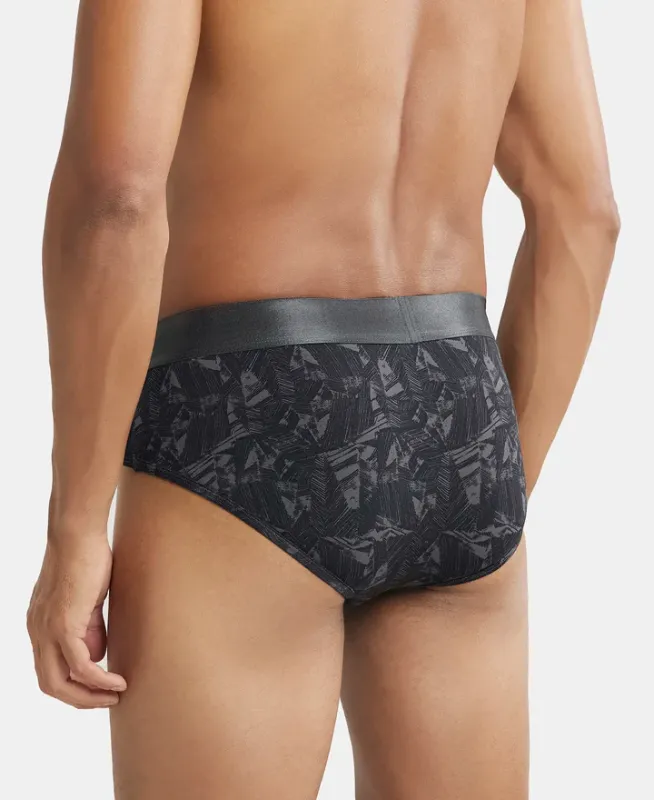 #IC29 Tactel Microfiber Elastane Stretch Printed Brief with Moisture Move Properties Menswear