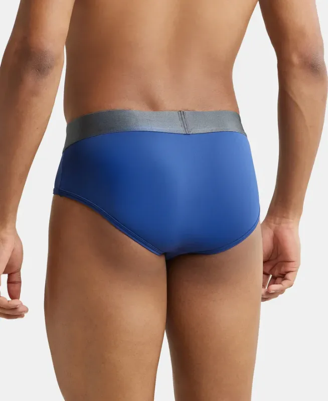 #IC27 Tactel Microfiber Elastane Stretch Solid Brief with Moisture Move Properties Menswear