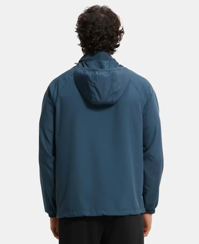 #MV40 Microfiber Water Resistant Convertible Hoodie Jacket  Menswear