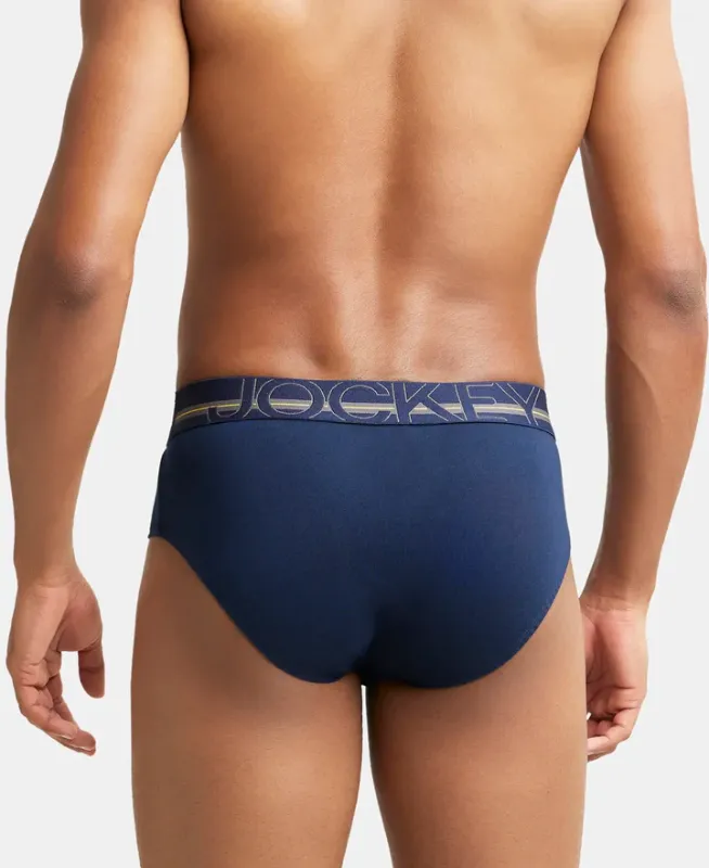 #US14 Super Combed Cotton Solid Brief with Ultrasoft Waistband Menswear