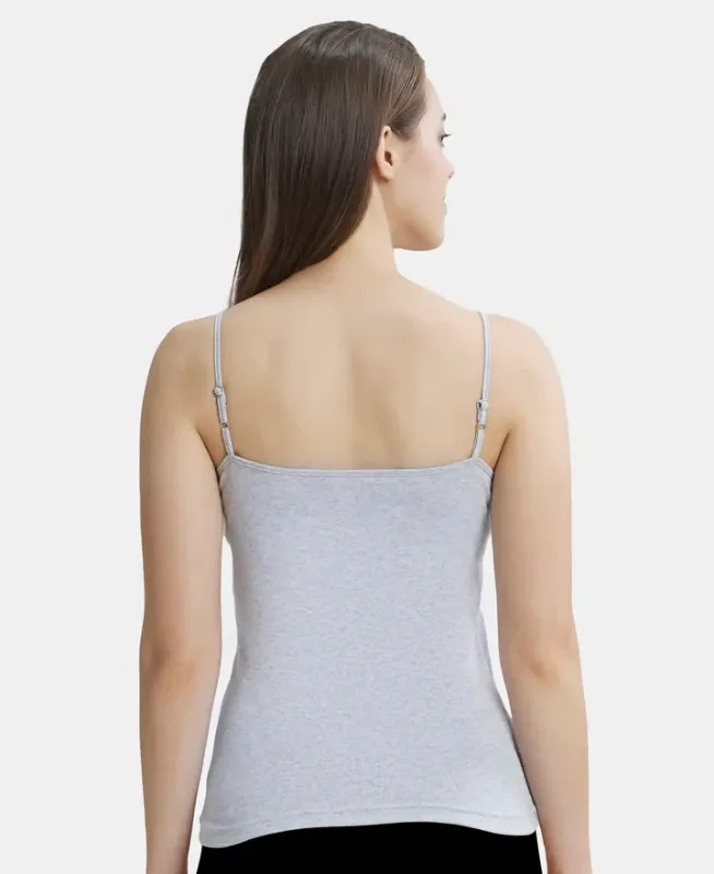 Super Combed Cotton Rib Camisole with Adjustable Straps and StayFresh Treatment #1487 Women
