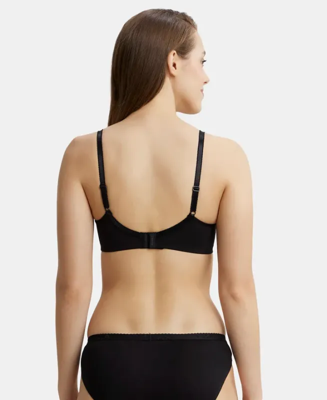 Wirefree Non Padded Super Combed Cotton Elastane Stretch Medium Coverage Cross Over Everyday Bra #1242 Women