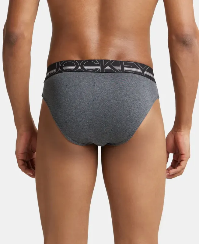 #US17 Super Combed Cotton Rib Solid Brief with Ultrasoft Waistband Menswear