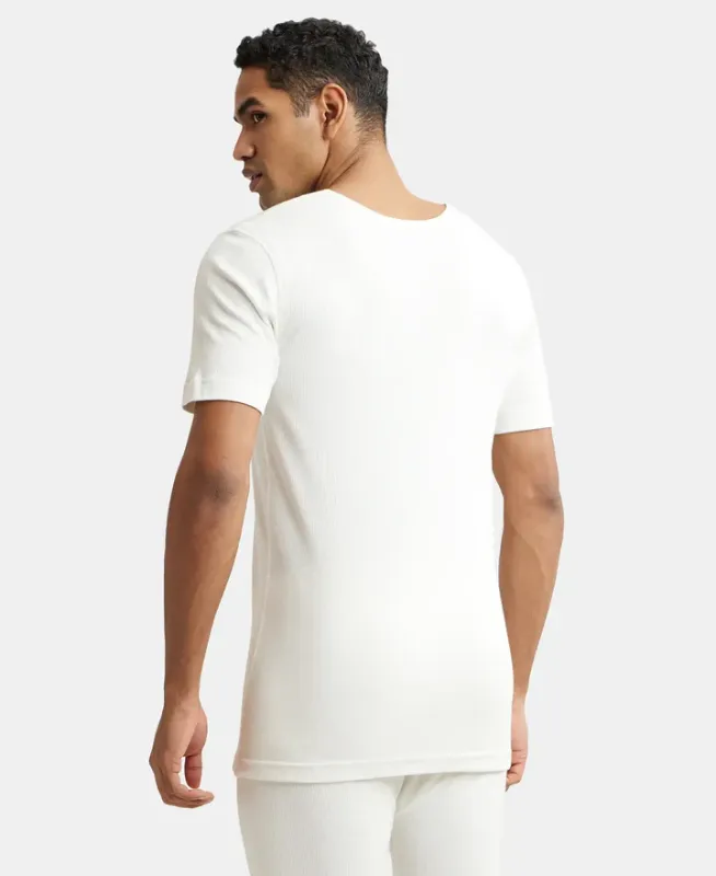 #2400 Super Combed Cotton Rich Half Sleeved Thermal Undershirt with StayWarm Technology Menswear