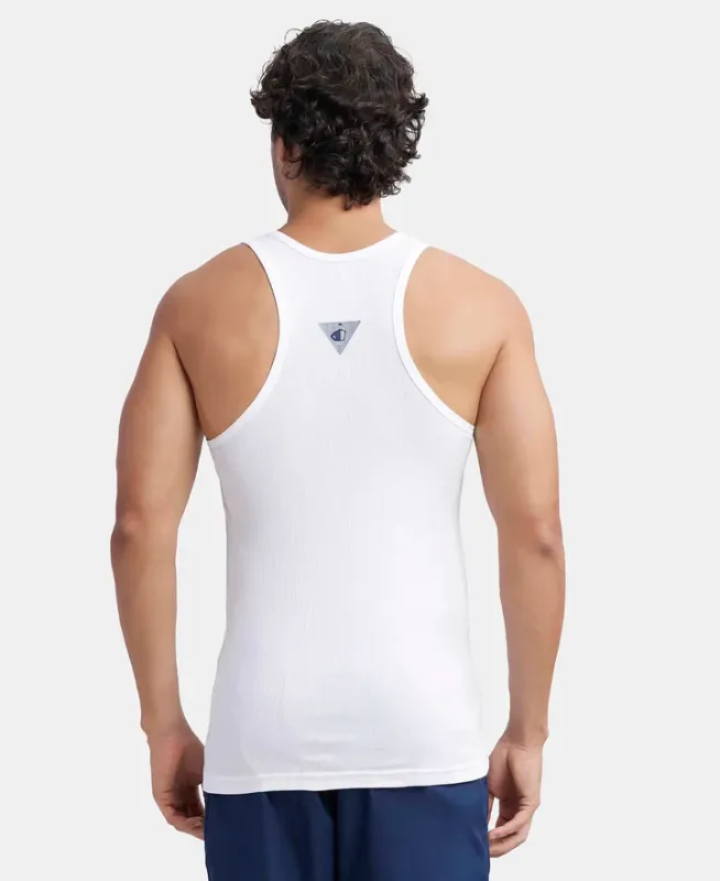 #9922 Super Combed Cotton Rib Round Neck with Racerback Gym Vest Menswear