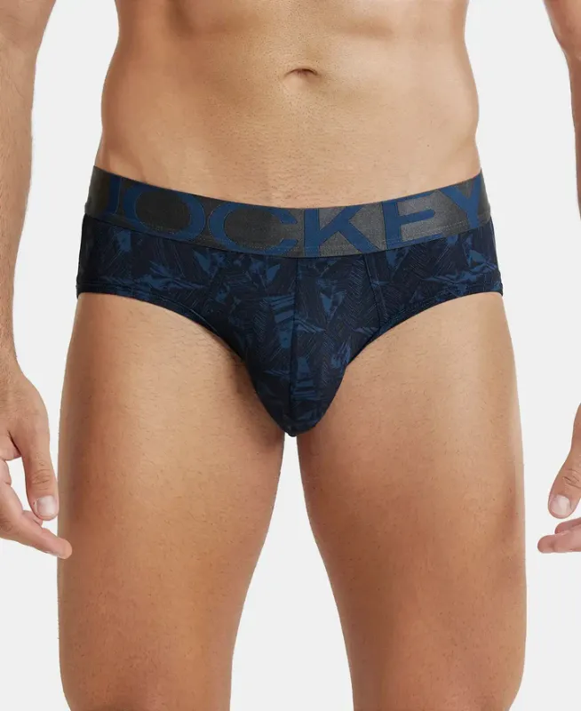 #IC29 Tactel Microfiber Elastane Stretch Printed Brief with Moisture Move Properties Menswear