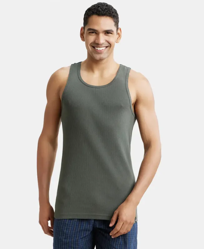 #9922 Super Combed Cotton Rib Round Neck with Racerback Gym Vest Menswear