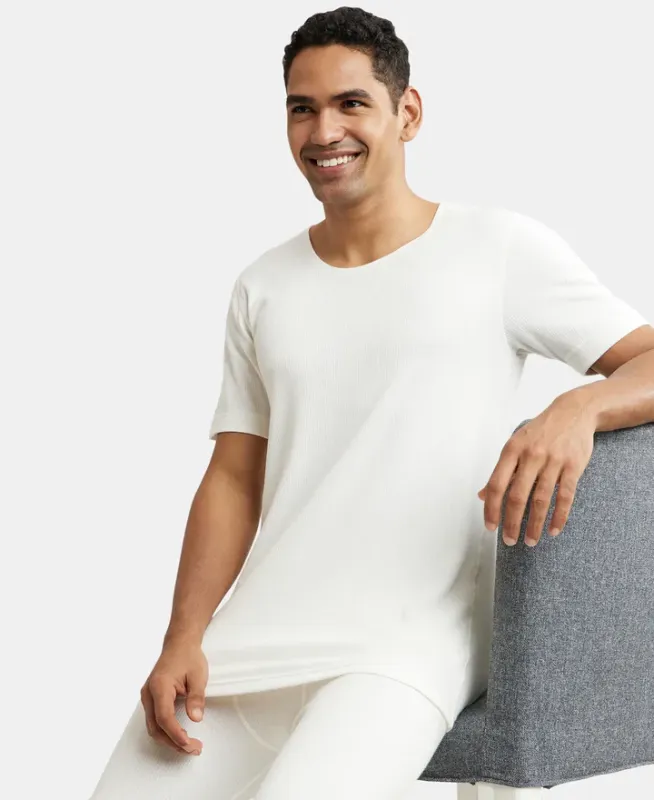 #2400 Super Combed Cotton Rich Half Sleeved Thermal Undershirt with StayWarm Technology Menswear
