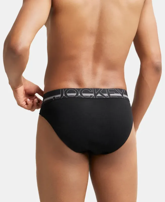 #US17 Super Combed Cotton Rib Solid Brief with Ultrasoft Waistband Menswear