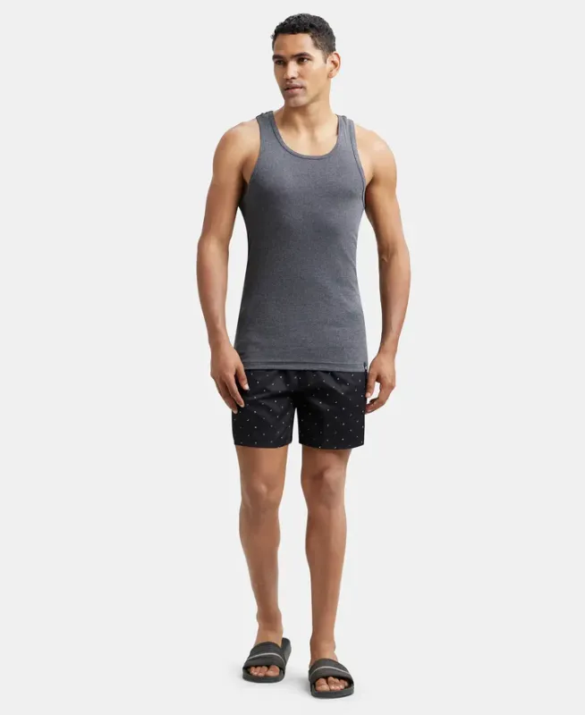 #9922 Super Combed Cotton Rib Round Neck with Racerback Gym Vest Menswear