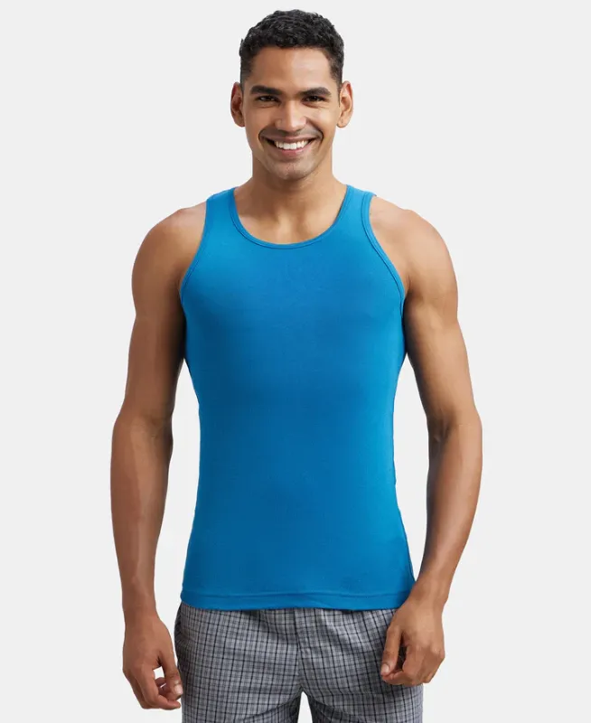 #FP04 Super Combed Cotton Rib Round Neck Sleeveless Vest Menswear