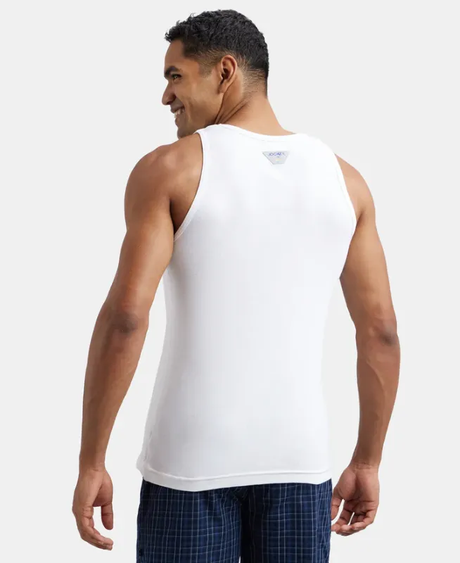 #FP04 Super Combed Cotton Rib Round Neck Sleeveless Vest Menswear