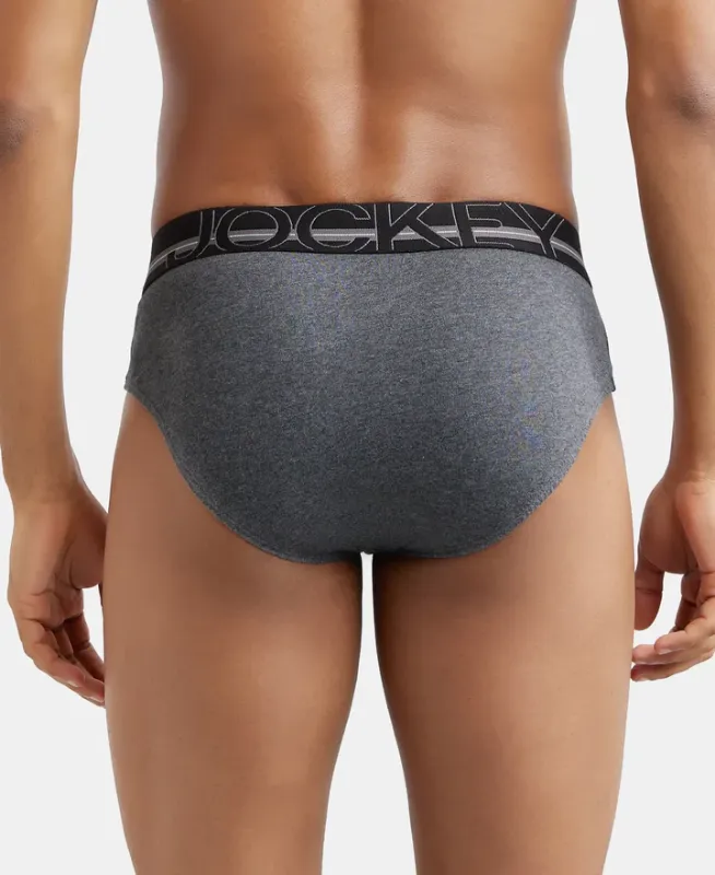 #US14 Super Combed Cotton Solid Brief with Ultrasoft Waistband Menswear