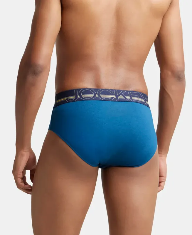 #US14 Super Combed Cotton Solid Brief with Ultrasoft Waistband Menswear