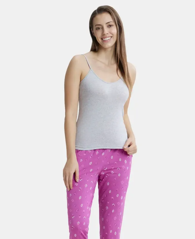 Super Combed Cotton Rib Camisole with Adjustable Straps and StayFresh Treatment #1487 Women